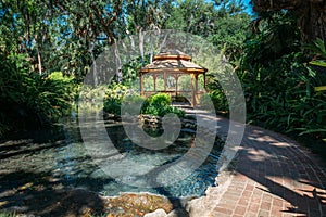 Gazebo in Washington Oaks Gardens State Park in Palm Coast, Florida