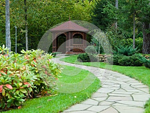 Gazebo in the woods