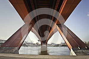 Gazela bridge on river Sava in Belgrade