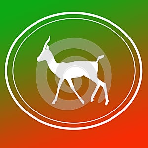 Gazelle Chinkara Logo Image Background Icon