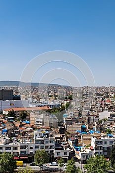 Gaziantep city view, city scape of Gaziantep in Turkey.