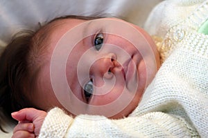 Gazing baby photo