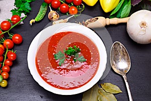 Gazpacho spanish cold soup