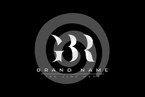 GBR abstract letter logo design