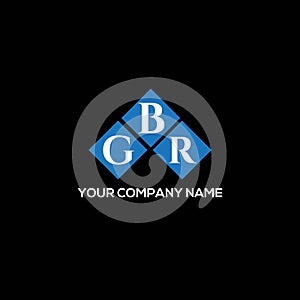 GBR letter logo design on BLACK background. GBR creative initials letter logo concept. GBR letter design photo