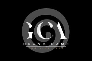 GCA abstract letter logo design