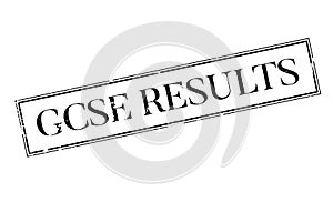 Gcse Results rubber stamp photo