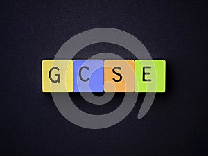 GCSE. Tiled Letters photo