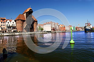 Gdansk, Danzig, Poland famous wooden crane