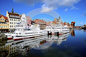 Gdansk harbor, poland photo