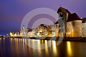 Gdansk at night photo