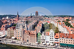 Gdansk old city skyline, Poland