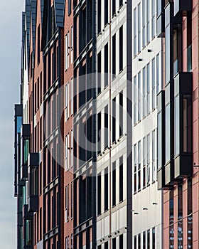 Gdansk, Poland. Facades of modern office buildings