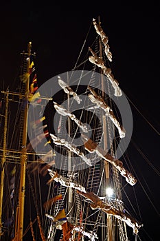Gdansk, Poland - July 7th 2018 : The 22nd Baltic Sail tall ships tour.