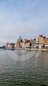 GDANSK, POLAND - MARCH 18, 2023: Architecture of historic Gdansk. Europe