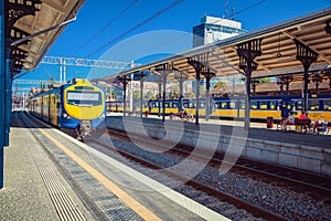 Gdansk Poland train arrival train station