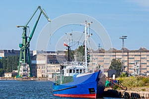 Gdansk. Shipyard in the seaport