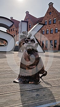 Gdansk sign in Old Town of Gdansk. Poland