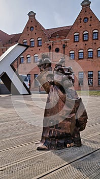 Gdansk sign in Old Town of Gdansk. Poland