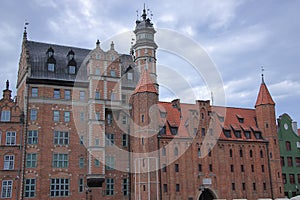 GdaÅ„sk Poland - view of the historic buildings on the MotÅ‚awa River.