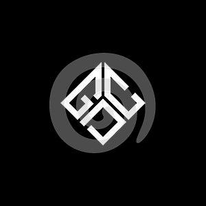 GDC letter logo design on black background. GDC creative initials letter logo concept. GDC letter design