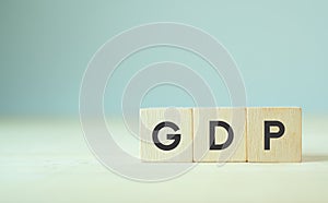 GDP, Gross domestic product concept. Total monetary or market value of all the finished goods