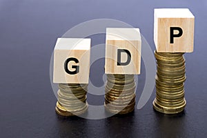 Gdp Gross Domestic Product Word photo