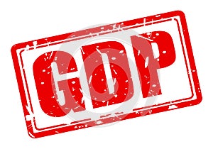 GDP red stamp text