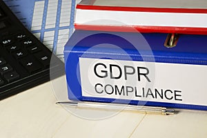 GDPR compliance. General Data Protection Regulation - 25 May 2018. Personal data safety, cyber privacy and security in