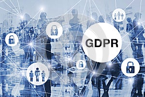 GDPR concept, general data protection regulation in Europe