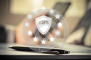 GDPR. Data Protection Regulation. Cyber security and privacy