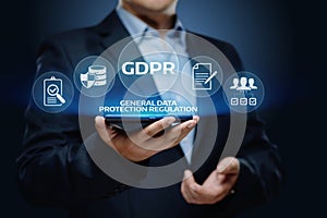 GDPR General Data Protection Regulation Business Internet Technology Concept