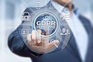 GDPR General Data Protection Regulation Business Internet Technology Concept