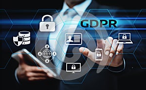 GDPR General Data Protection Regulation Business Internet Technology Concept