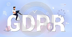 GDPR General Data Protection Regulation concept European Commission