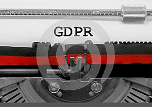 GDPR text that means General Data Protection Regulation is a reg