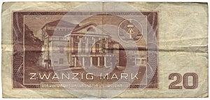 GDR, 20 Mark Banknote photo