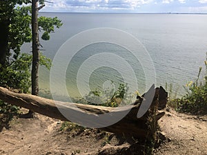 Gdynia Orlowo, Poland, high cliffs of the Gdansk Bay