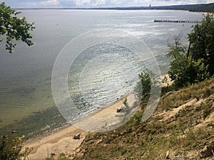 Gdynia Orlowo, Poland, high cliffs of the Gdansk Bay