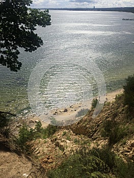 Gdynia Orlowo, Poland, high cliffs of the Gdansk Bay