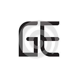 ge initial letter vector logo icon