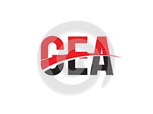 GEA Letter Initial Logo Design Vector Illustration photo