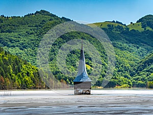 Geamana village Church flodded in Rosia Montana ecological disaster photo