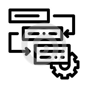 Gear Algorythm System Agile Element Vector Icon