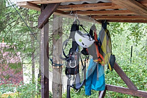 gear for climbing and trekking