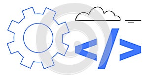 Gear and Cloud with Coding Symbols Technology and Software Development