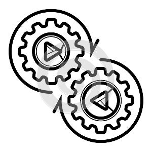 Gear cog icon photo