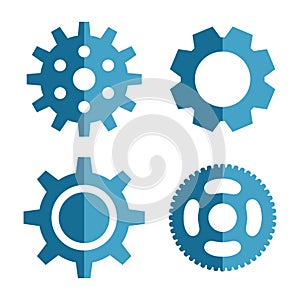 Gear or Cog Icon Vector Illustration