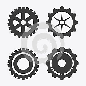 Gear cog machine part set design