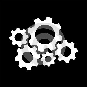 Gear or cog for setting vector icon